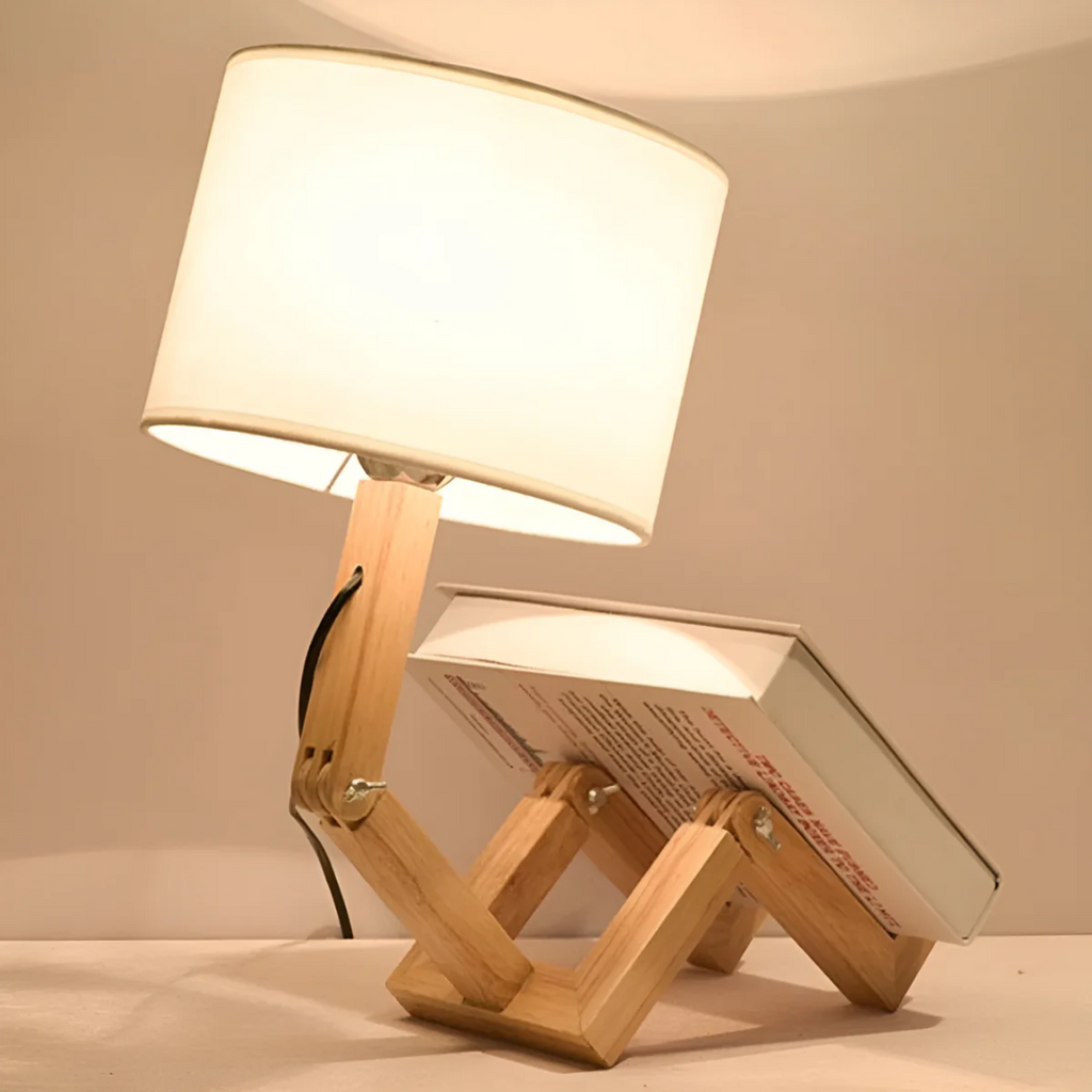 Luvano Tischleuchte Holz flexibel Design