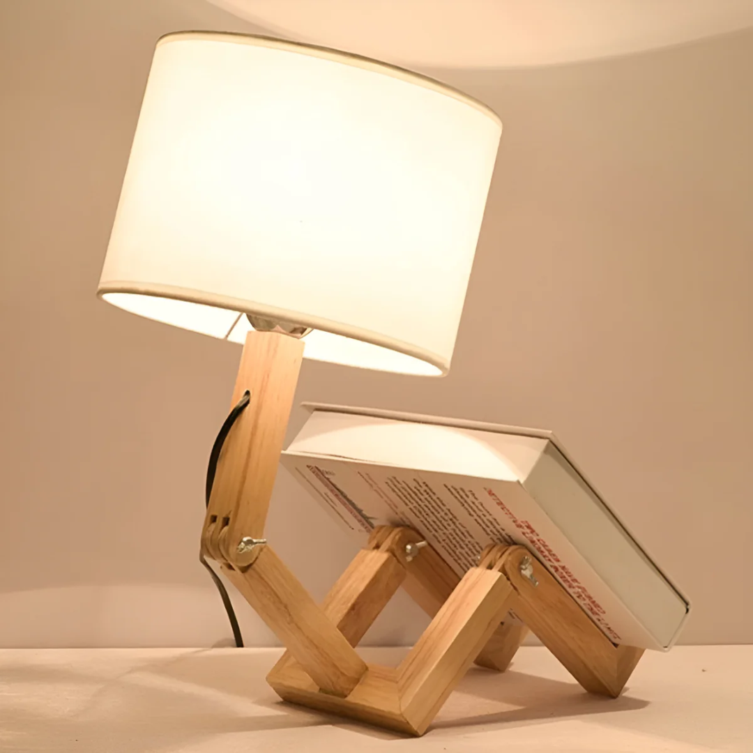 Luvano Tischleuchte Holz flexibel Design
