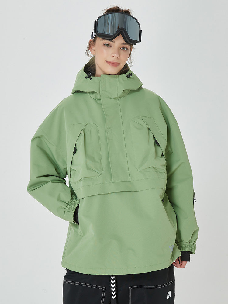 Damen Mountain Freerider Baggy Anorak Snowboardjacke