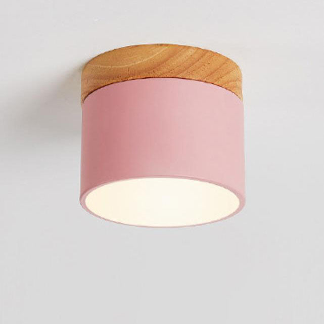 Luvano LED Deckenleuchte Macaron Holz skandinavisch
