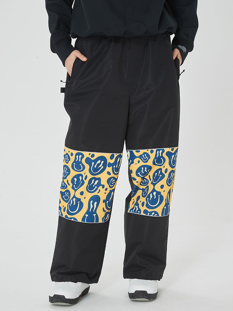 Swaggy Damen-Cargo-Schneehose mit reflektierenden Knie-Einsätzen