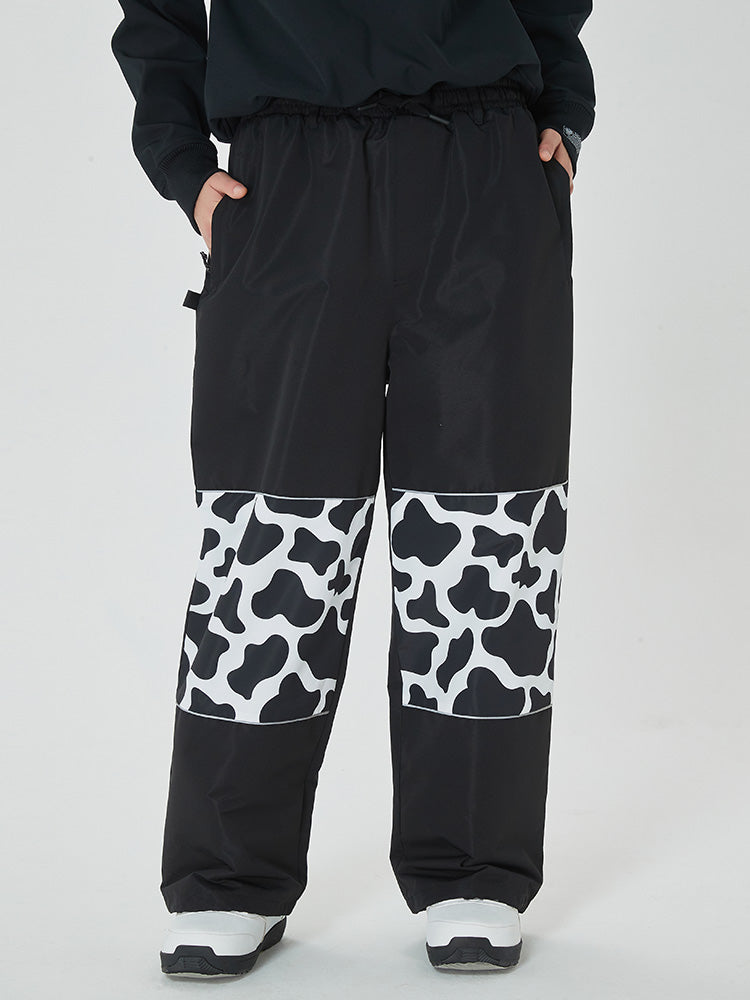 Swaggy Damen-Cargo-Schneehose mit reflektierenden Knie-Einsätzen