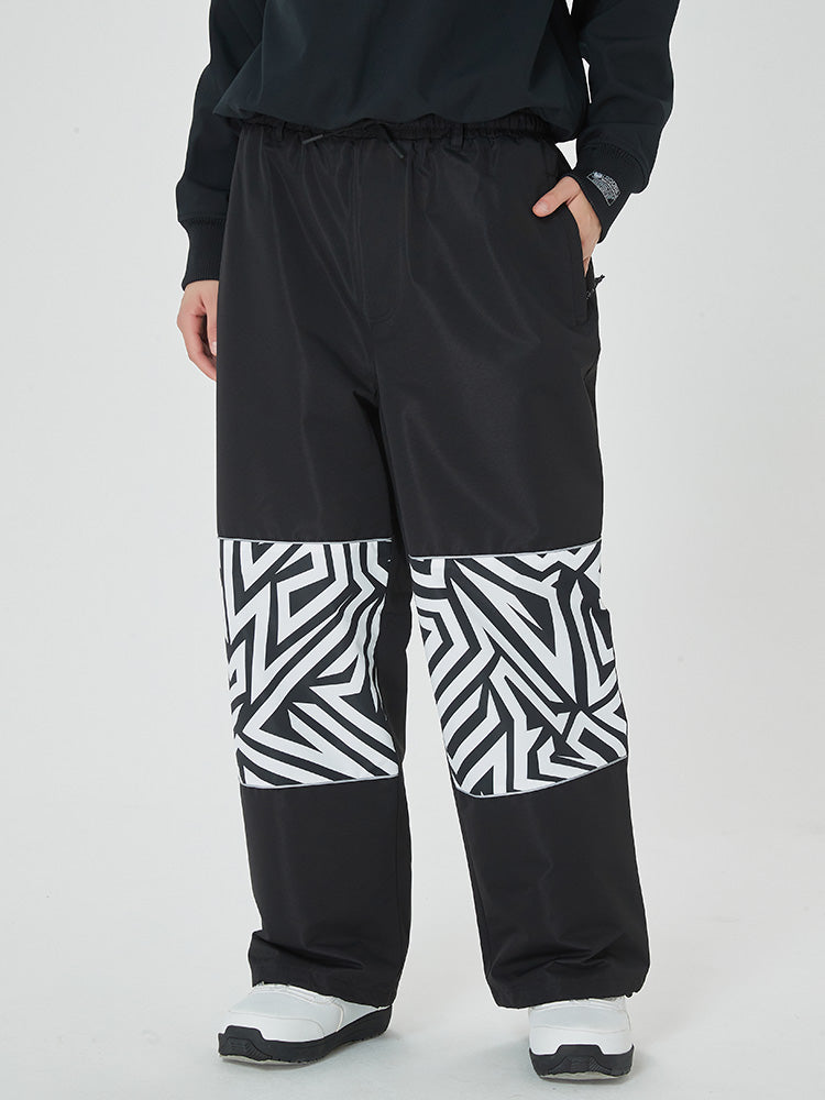 Swaggy Damen-Cargo-Schneehose mit reflektierenden Knie-Einsätzen