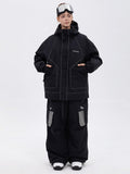 NightRide Chill Damen-Schneeanzug mit Reflektoren – Set aus Bergjacke und Baggy-Cargohose
