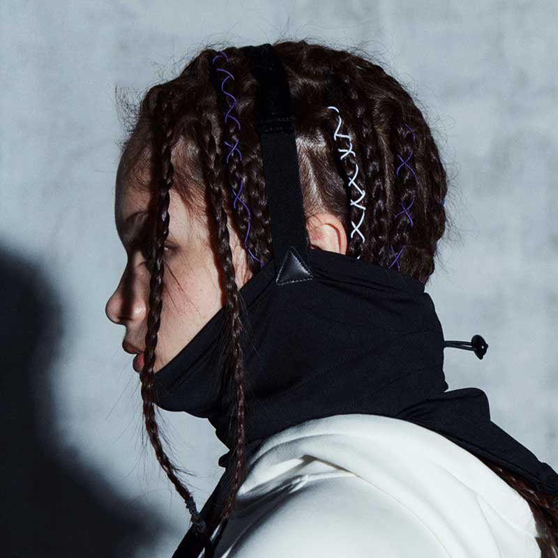 Unisex Nandn Kapuzen-Gesichtsmaske & Nackenwärmer