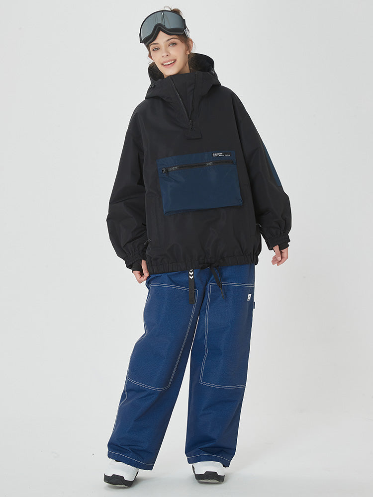 Damen-Mountain-Freerider-Freestyle-Snowboardanzug, Baggy-Snowboardanzug