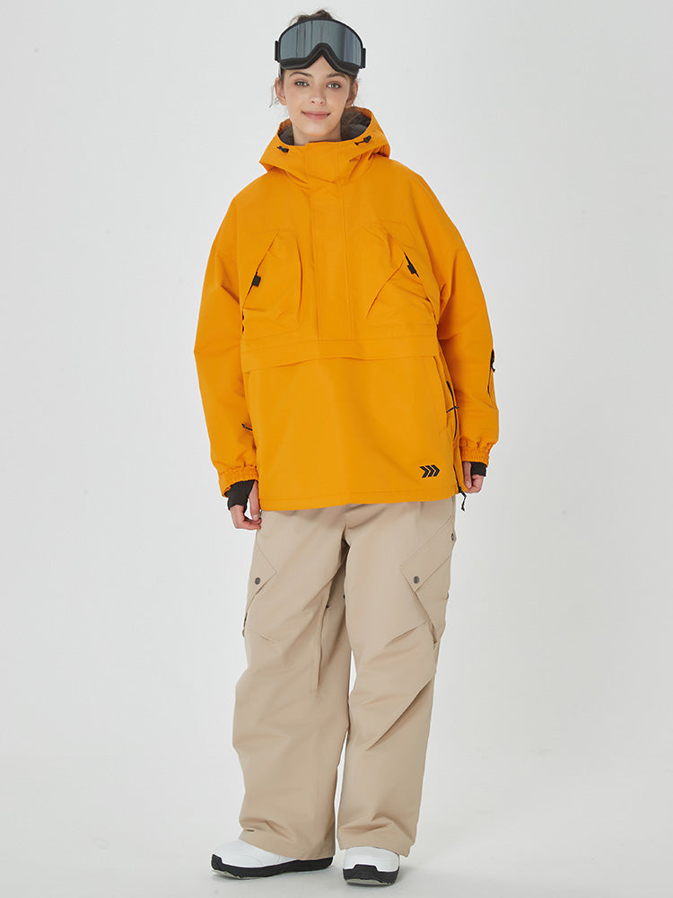 Damen Freerider Baggy Anorak Jacke mit Swag Cargo Snowboardhose
