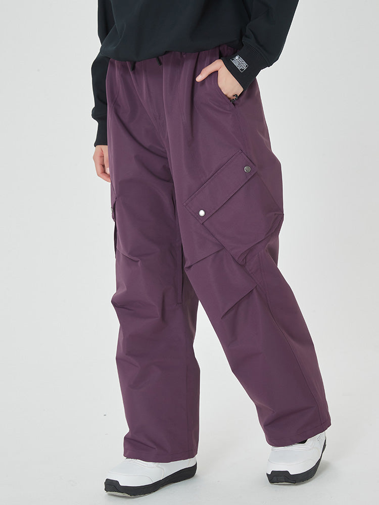 Damen-Schneehose Mountain Chill Swag mit Cargotaschen und lockerem Sitz