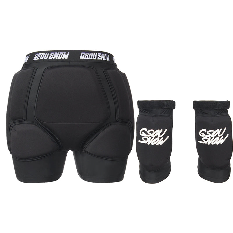 Gsou Snow Unisex 3D Schutzshorts & Knieschoner Set