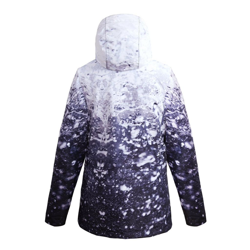 SMN Mountain Freeze Damen-Winter-Snowboardanzug mit buntem Print, wasserdicht