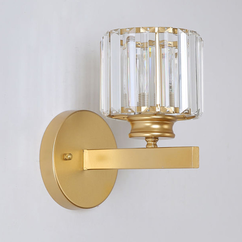 Luvano Wandleuchte Kristall Glas Eisen elegant