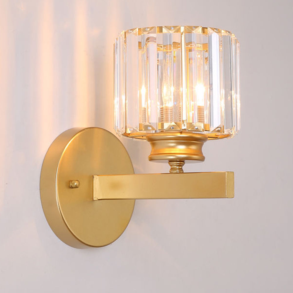 Luvano Wandleuchte Kristall Glas Eisen elegant