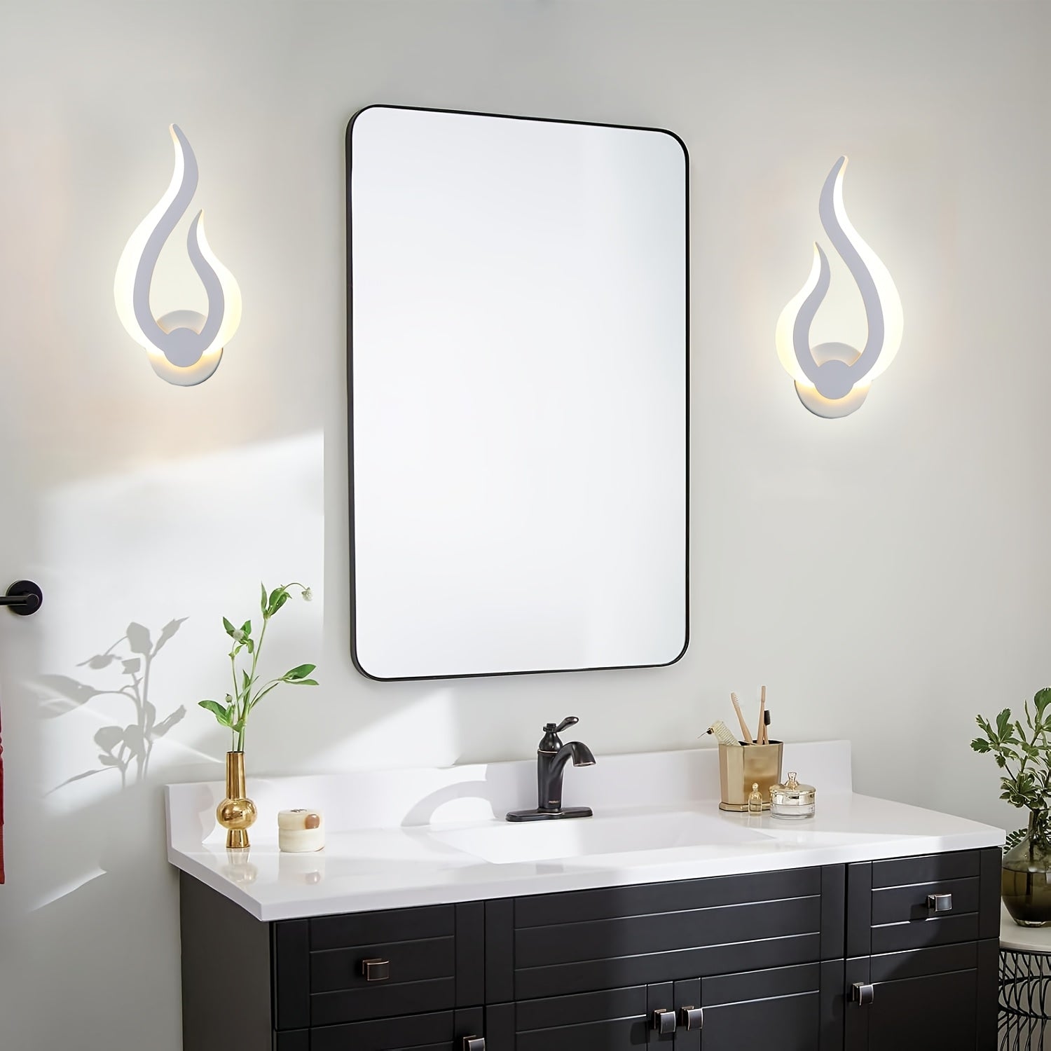 Luvano Wandleuchte Flamme LED warmweiß