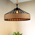 Luvano Pendelleuchte Hanfseil Vintage Landhaus