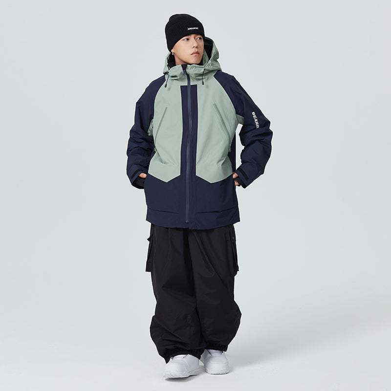 Searipe SnowMaster Color Block Mountain Snowboardjacke für Herren