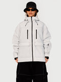 UrbanCraft Street Utility Freestyle Schneejacke für Damen – Reflektierende Kapuze & Arbeitskleidungsdesign