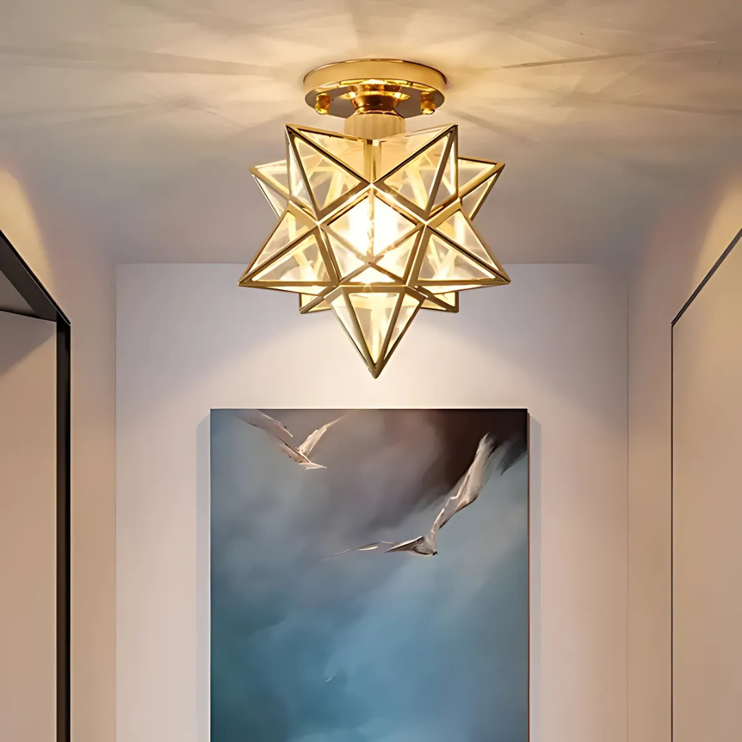 Luvano Xelio LED Deckenleuchte Stern geometrisch