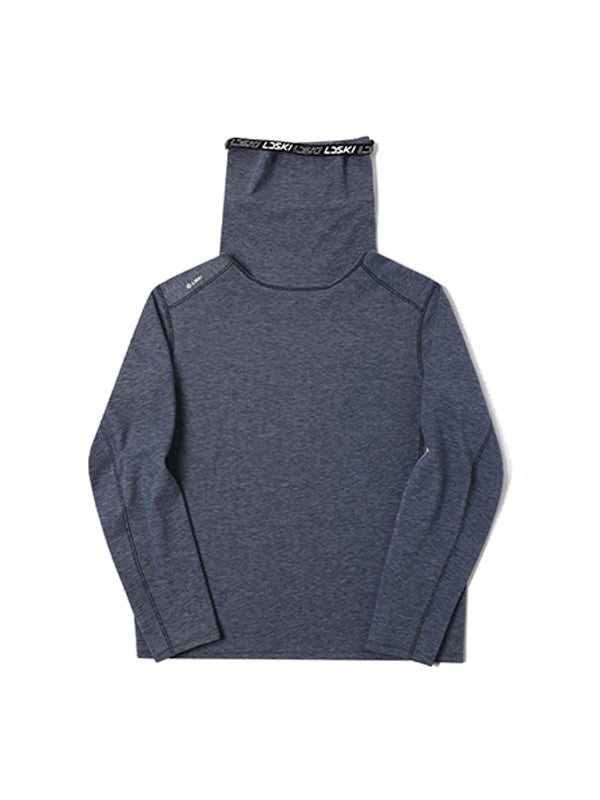 Damen Ld Ski Winter Warmer Schneepullover mit hohem Kragen Schneebasisschicht