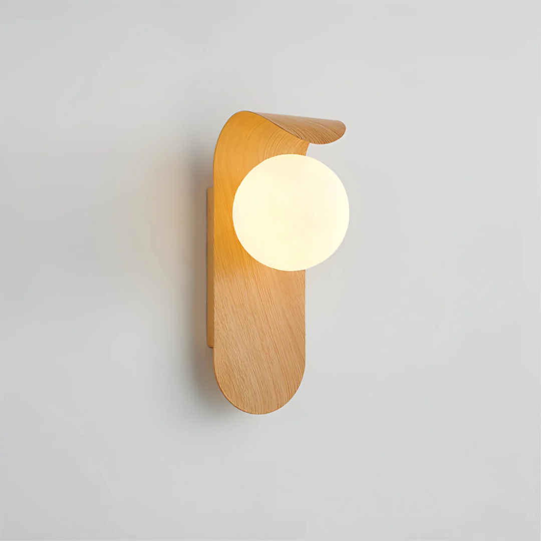 Luvano Wandleuchte Holz LED skandinavisch minimal