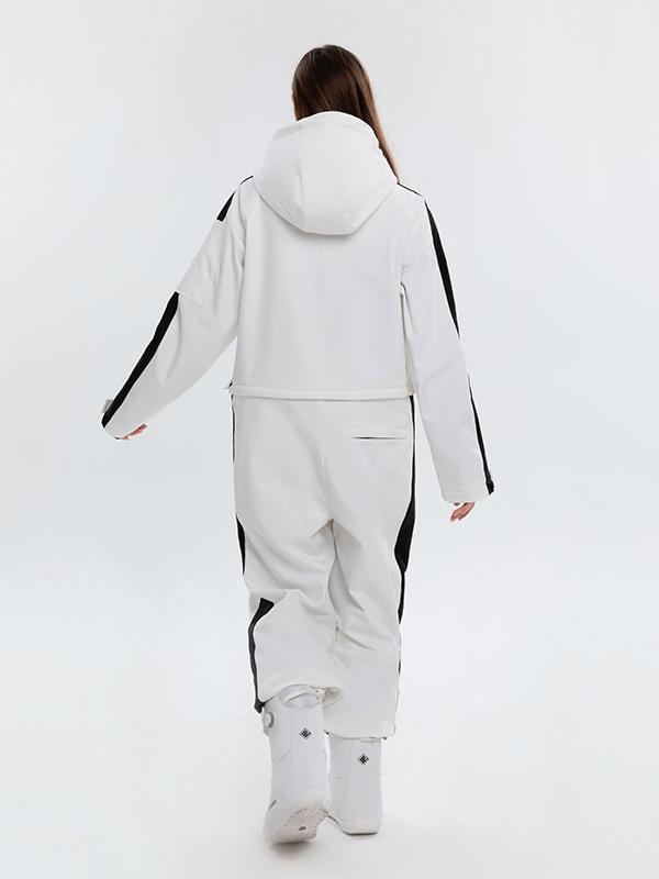 Arctic Queen Stripe Mountain Infinity Einteiler-Schneeanzug für Damen, Ski-Overall