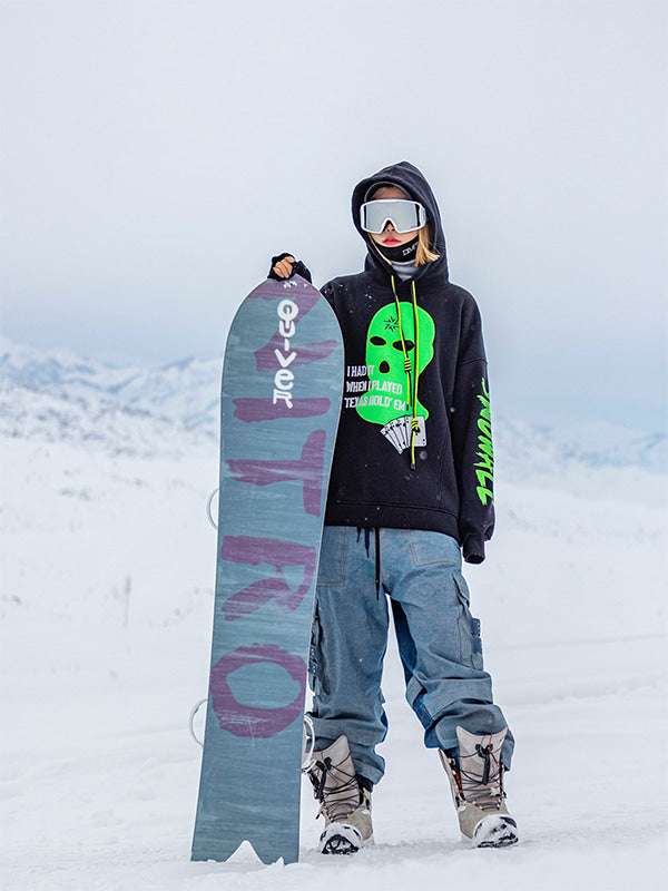 Snowall Unisex Gangster Swagger Snowscape Hoodie für Herren, wasserabweisend