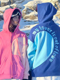 Snowall Damen Unisex Paare Schneemond Schnee Hoodie
