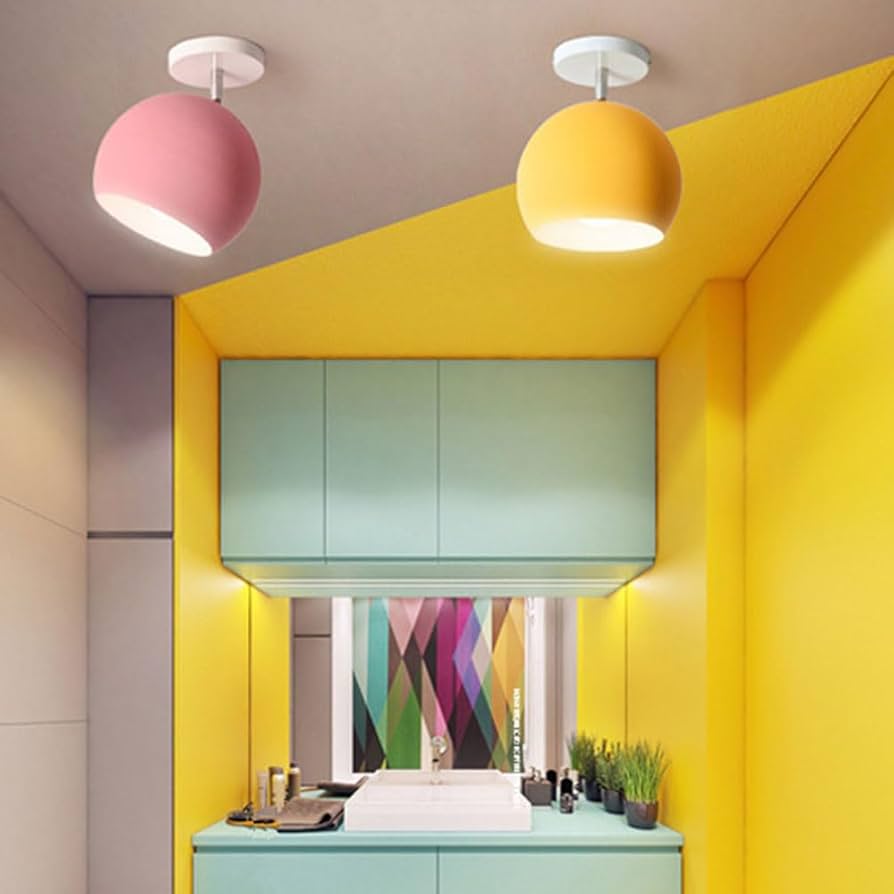 Luvano Deckenleuchte Macaron rund Aluminium