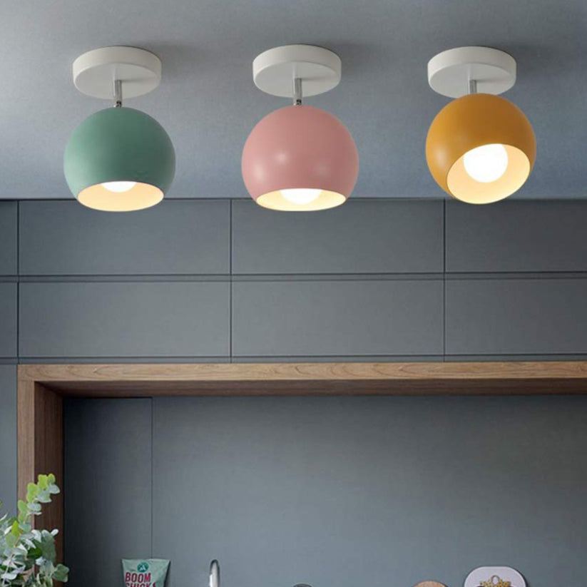Luvano Deckenleuchte Macaron rund Aluminium