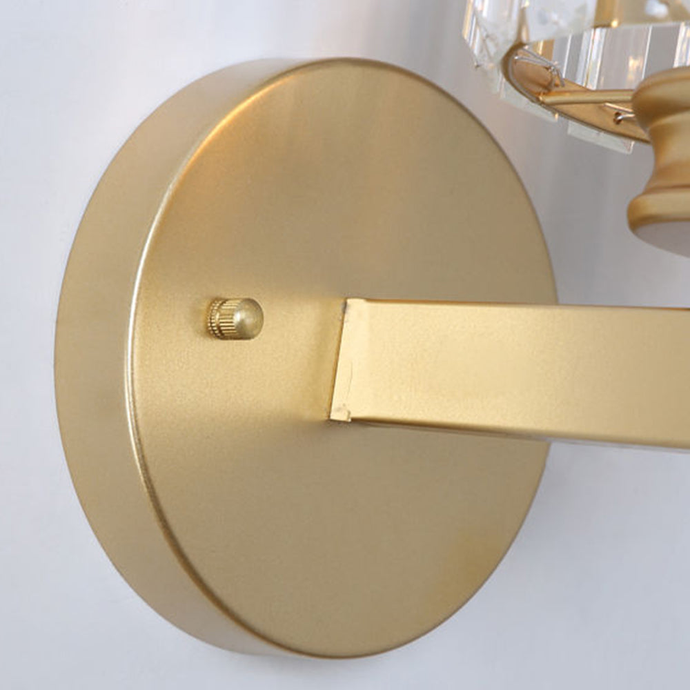 Luvano Wandleuchte Kristall Glas Eisen elegant