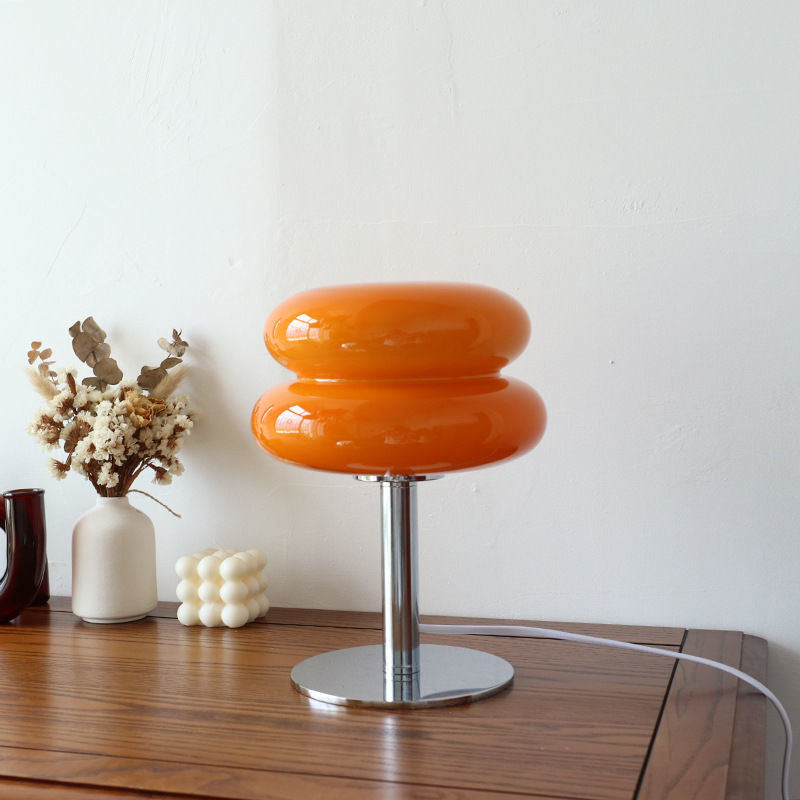 Luvano Tischleuchte Glas Retro Designerleuchte