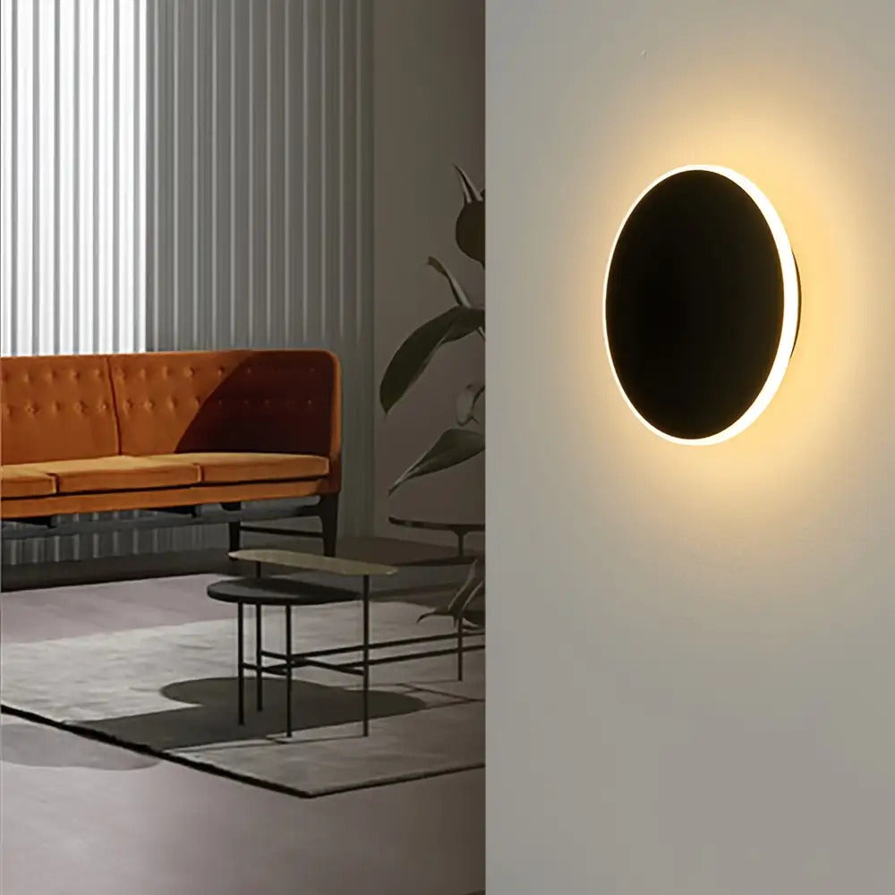Luvano LED Wandleuchte rund Nordic minimal
