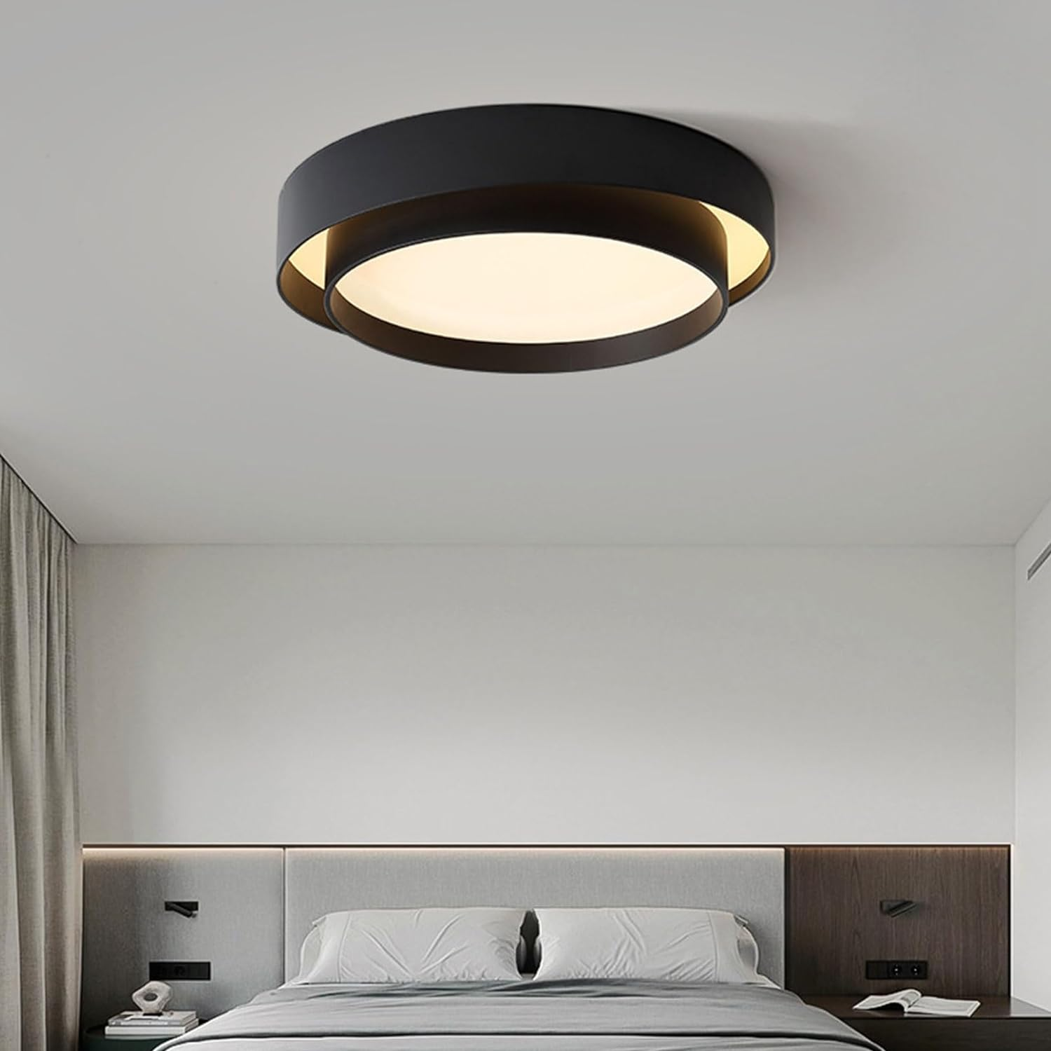 Luvano LED Deckenleuchte rund Nordic minimalistisch
