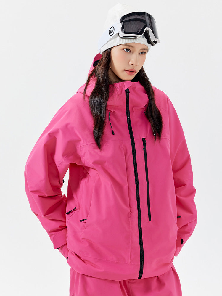 Damen-Unisex-3L-Schneejacke „Snow-Peak Baggy“ von Nandn