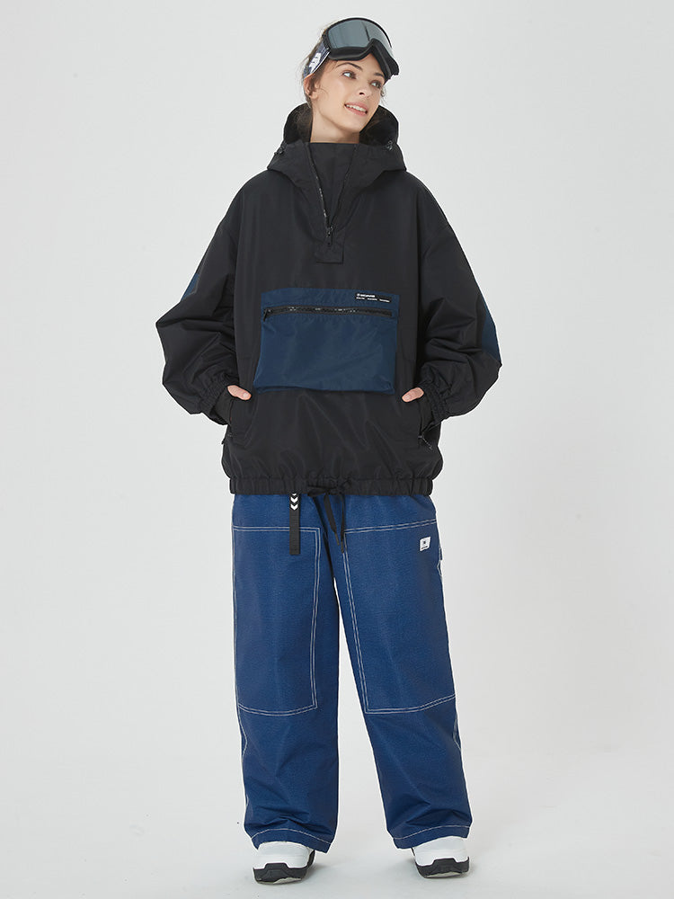 Damen-Mountain-Freerider-Freestyle-Snowboardanzug, Baggy-Snowboardanzug