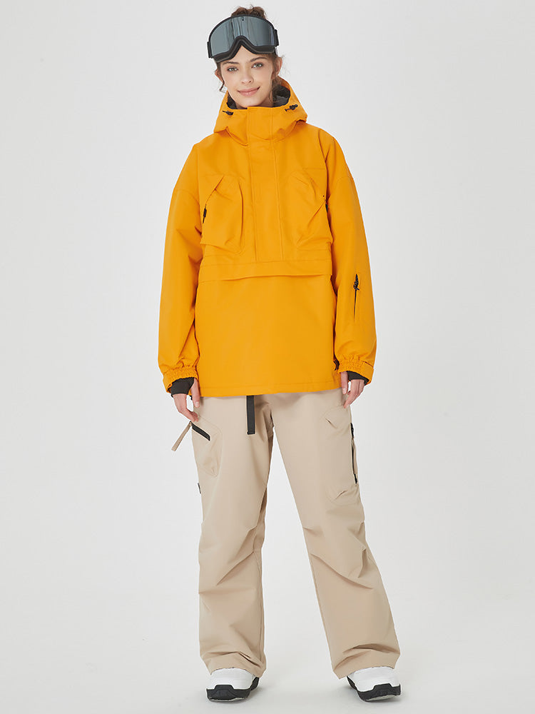 Damen Freerider Baggy Snowsuit Anorak Snowboardjacke und -hose