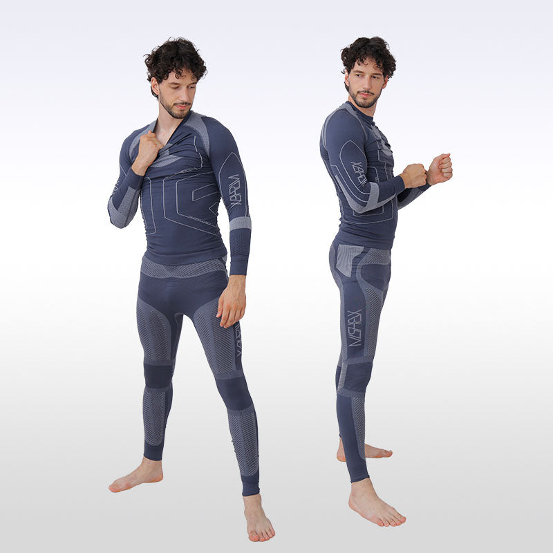 Snowverb Herren Komfortables, warmes und funktionales Funktions-Baselayer-Set