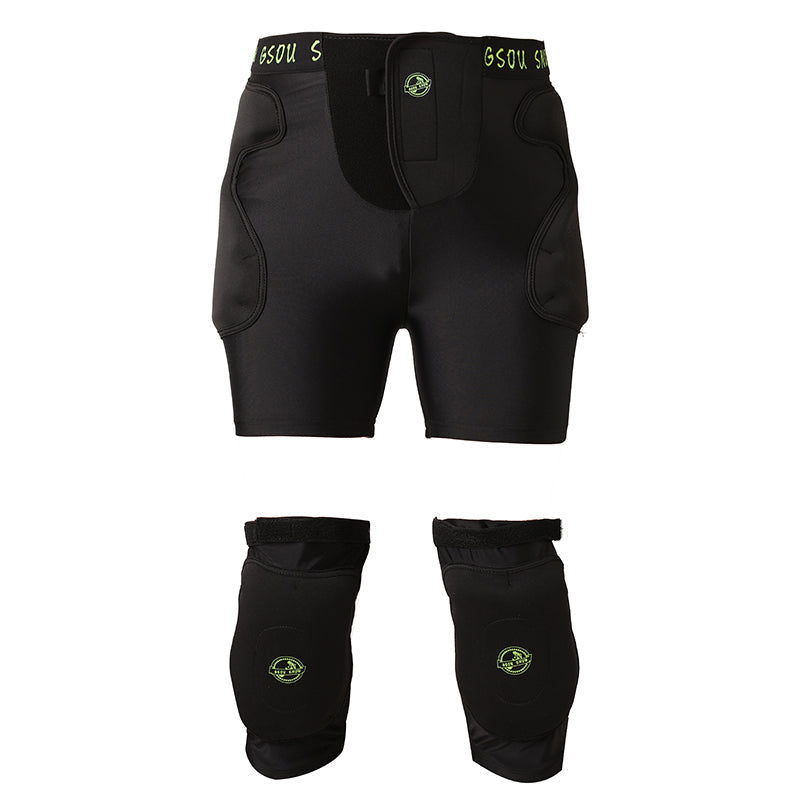 Gsou Snow Unisex Undercover Schutzshorts & Knieschoner Set