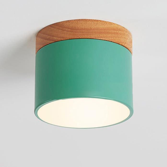 Luvano LED Deckenleuchte Macaron Holz skandinavisch