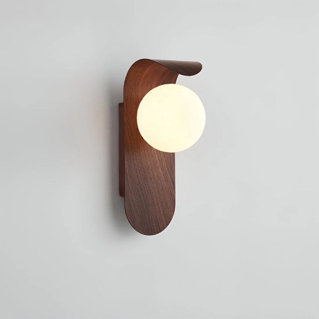 Luvano Wandleuchte Holz LED skandinavisch minimal