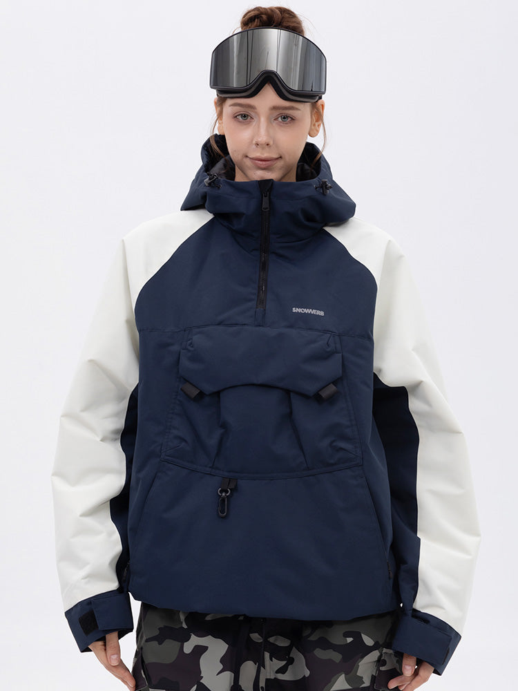 Damen Mountain Freestyle Cargo Pocket Bomber Snowboardjacke