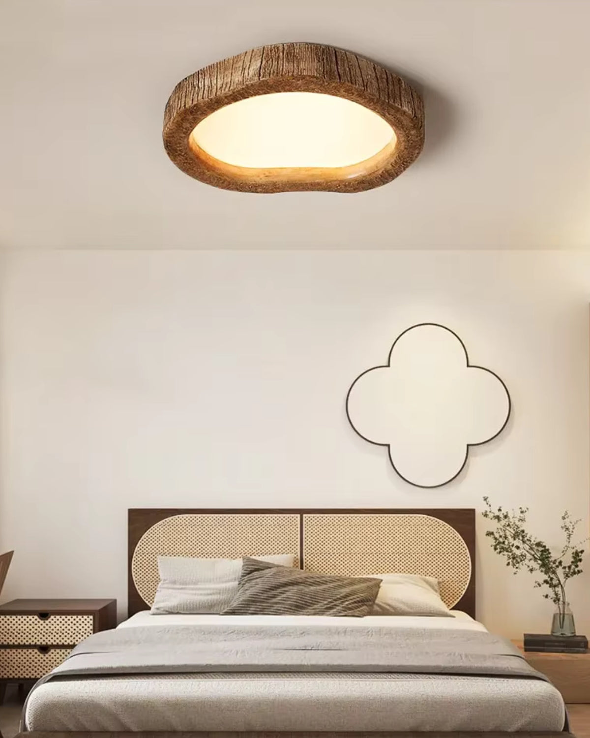 Luvano Le Halo Bois Deckenleuchte Holzoptik LED
