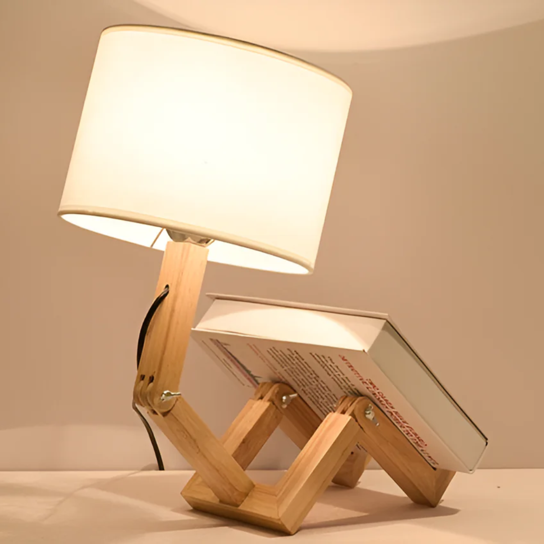 Luvano Tischleuchte Holz flexibel Design
