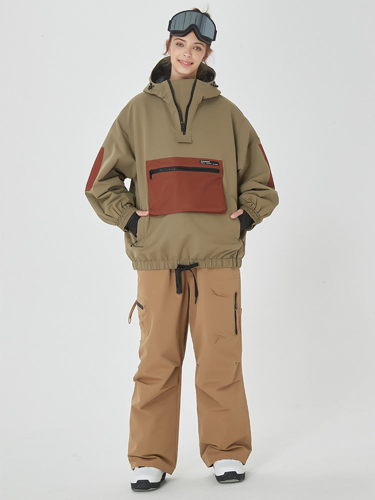 Damen Winter Bomber Schneeanzug Prime Baggy Snowboardjacke & Hose