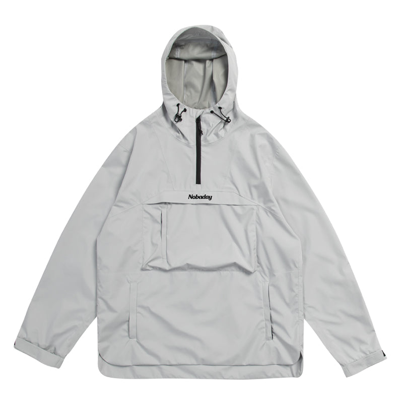 Nobaday Dawn Damen-Windbreaker-Anorak mit großer Tasche, Snowboardjacke