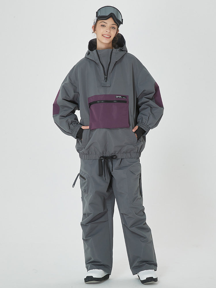 Damen Winter Bomber Schneeanzug Prime Baggy Snowboardjacke & Hose