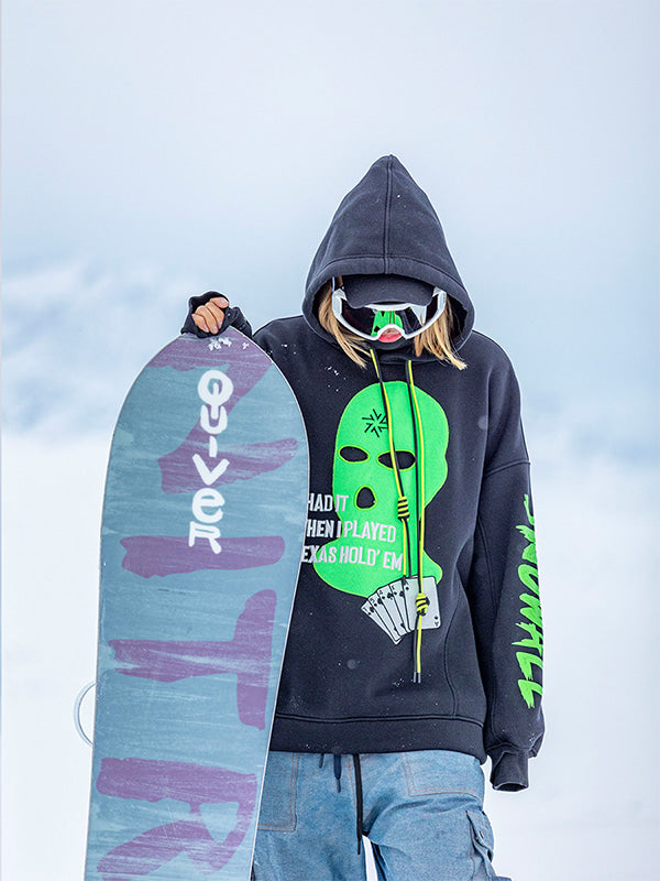Snowall Unisex Gangster Swagger Snowscape Hoodie für Herren, wasserabweisend