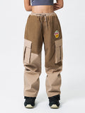 Snowall Damen Winter Warme Wasserdichte Hip-Hop Snowboardhose Cord
