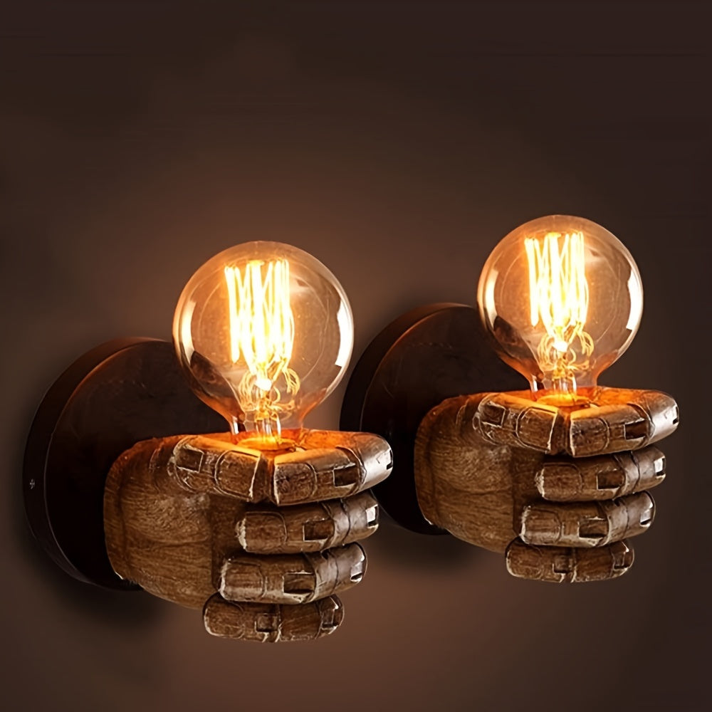 Luvano Wandleuchte Hand Resin Industrial