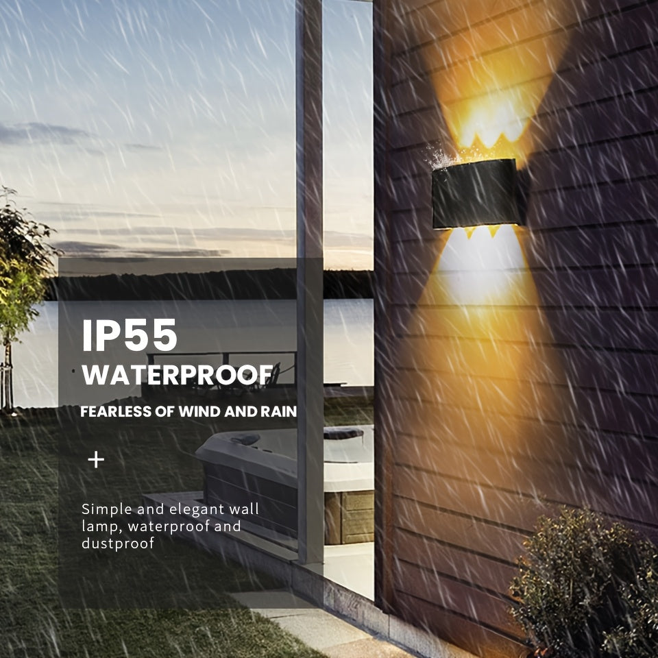 Luvano LED Wandleuchte IP55 Up Down innen außen