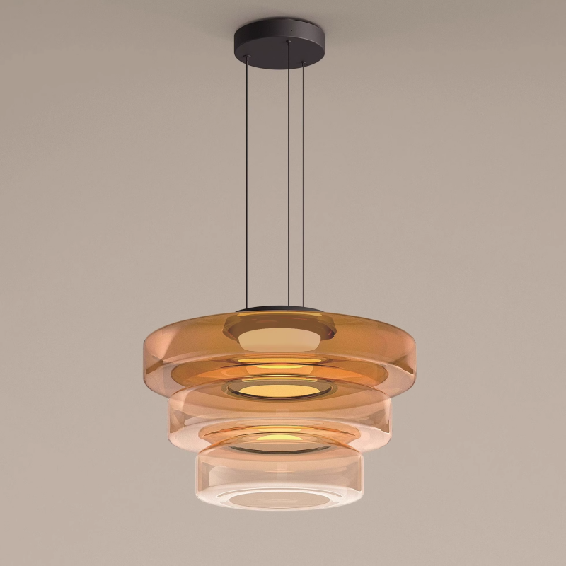 Luvano Pendelleuchte Glas Bauhaus Hängelampe